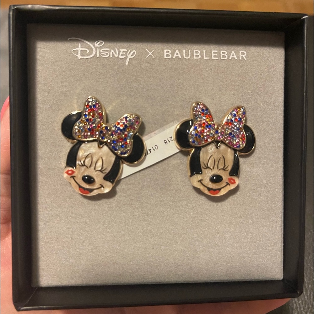 Disney X Baublebar Minnie Mouse stud earrings! BNIB